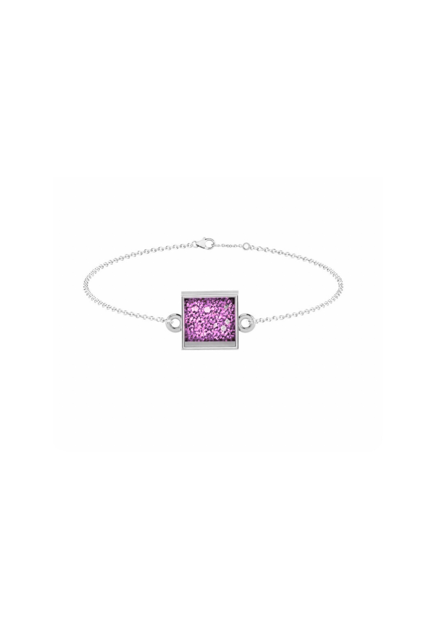 Memorial Sterling Silver Square Bracelet