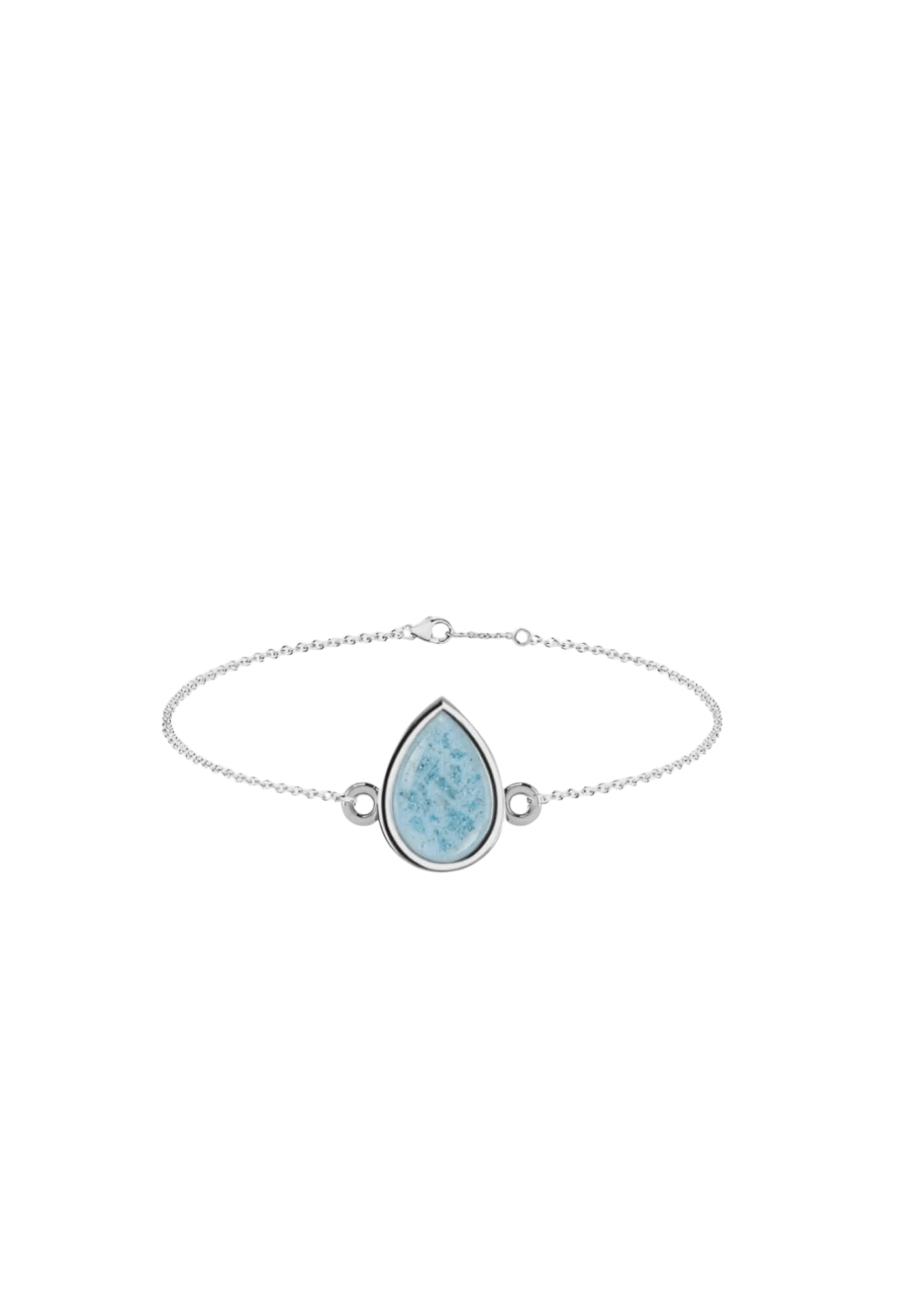 Memorial Sterling Silver Pear Drop Bracelet