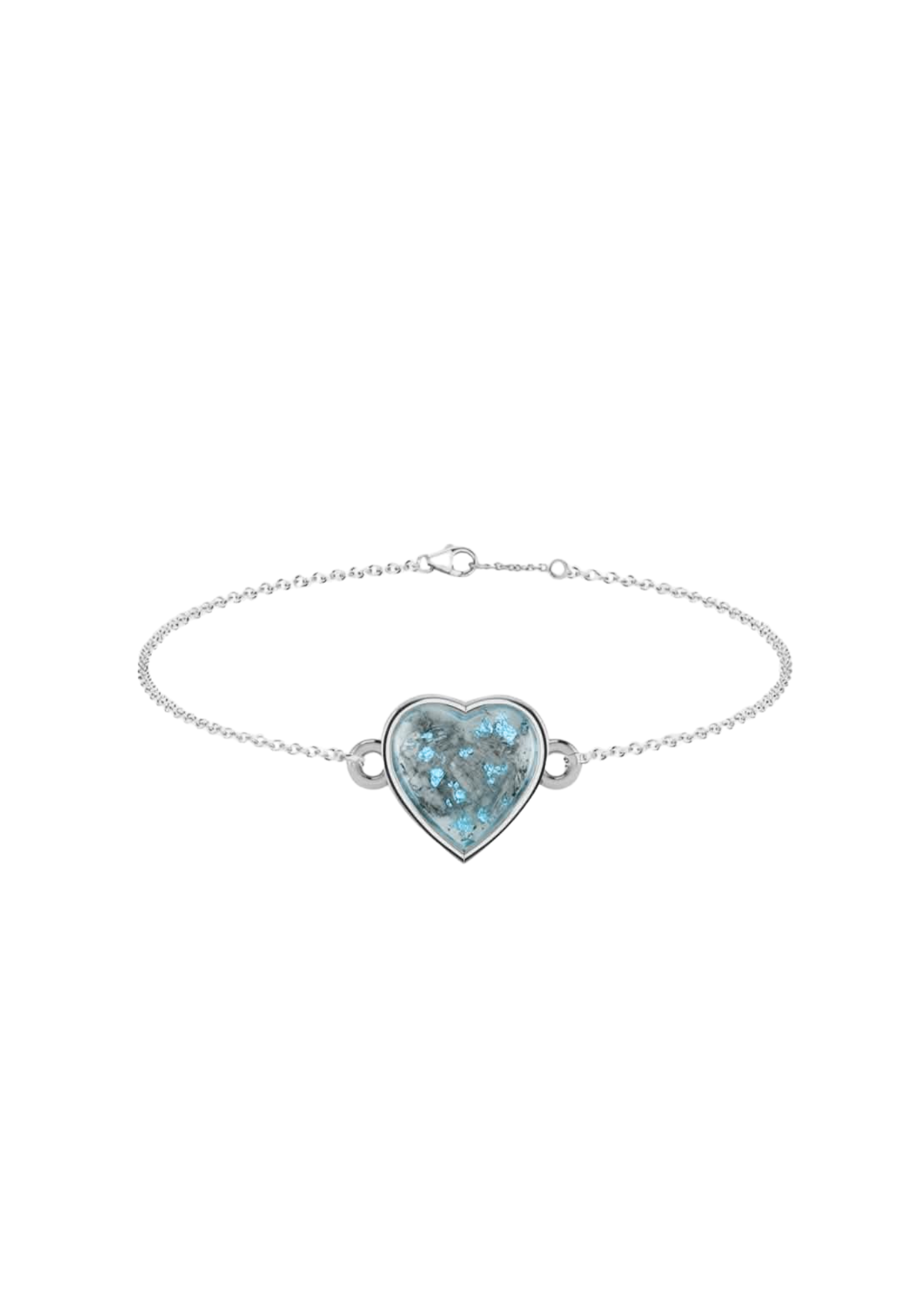 Memorial Sterling Silver Heart Bracelet