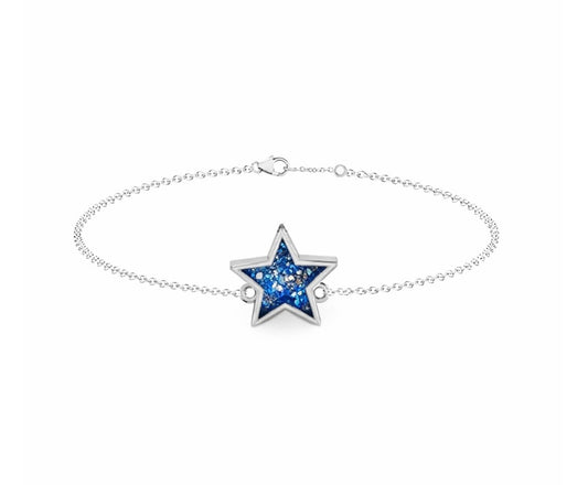 Memorial Sterling Silver Star Bracelet