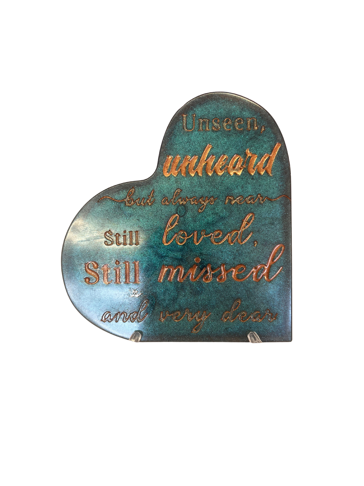 Memorial plaque and stand