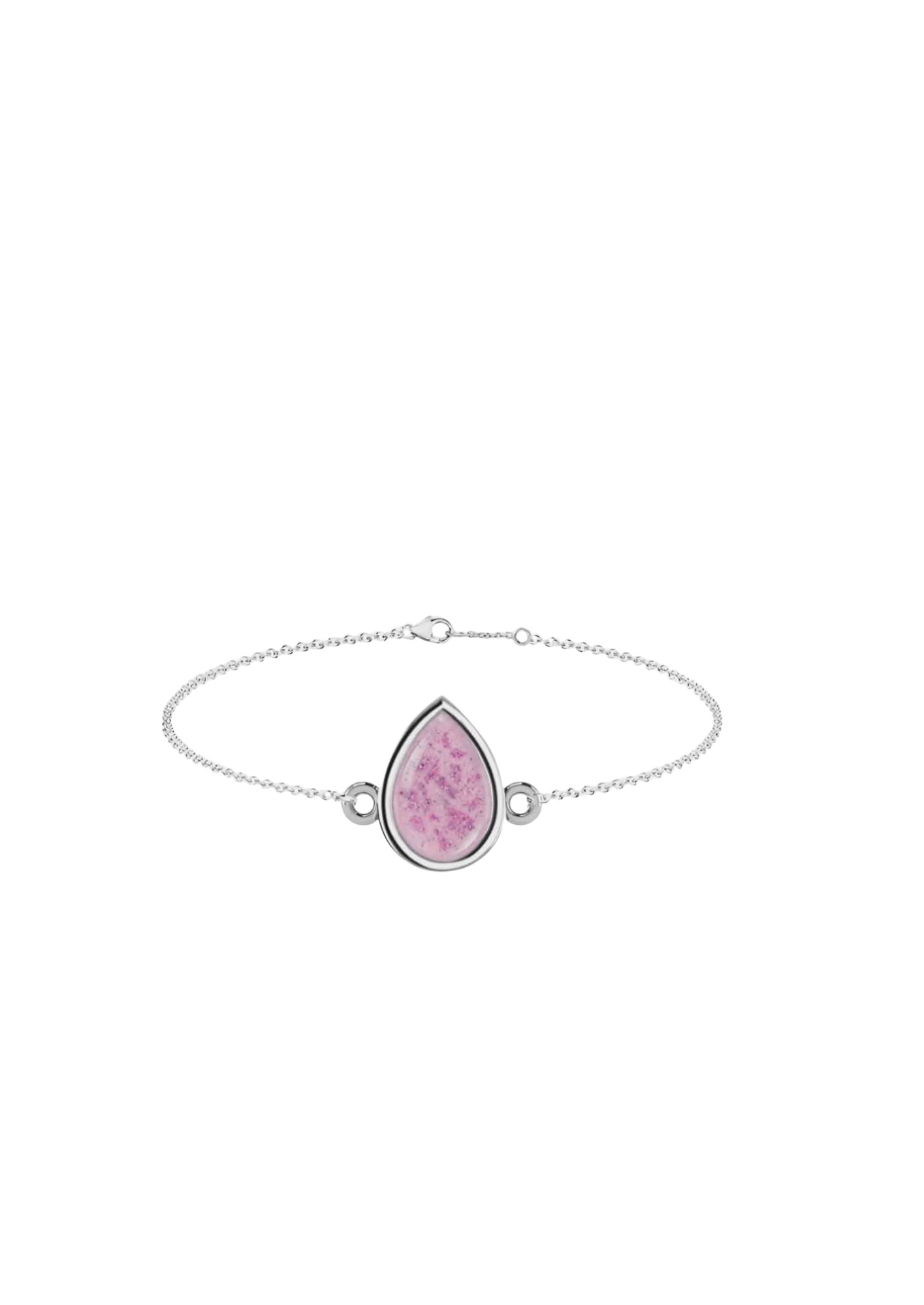 Memorial Sterling Silver Pear Drop Bracelet