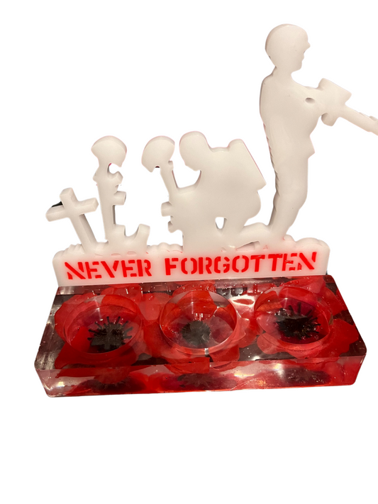 Military Remembrance candle holder