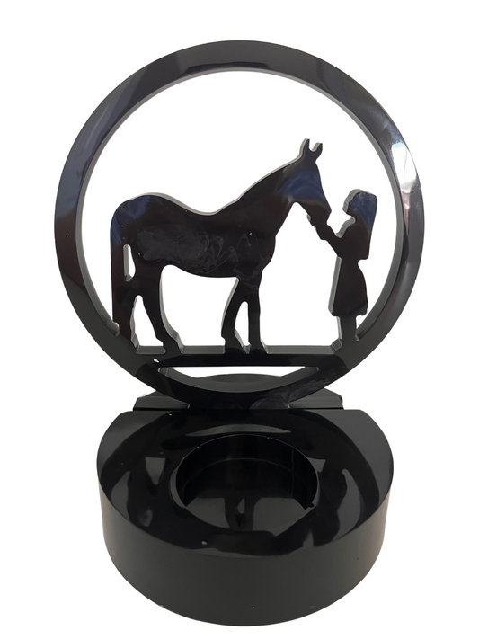Girl & Horse Tealight Holder