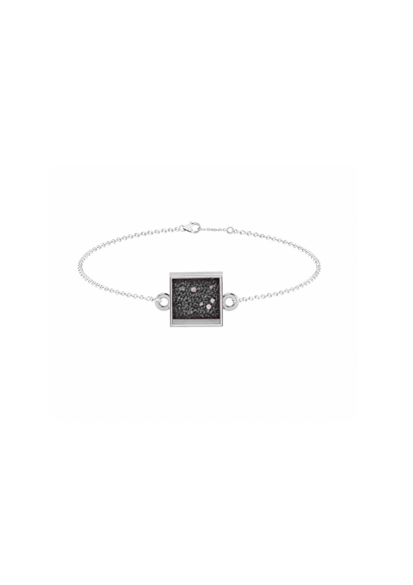 Memorial Sterling Silver Square Bracelet