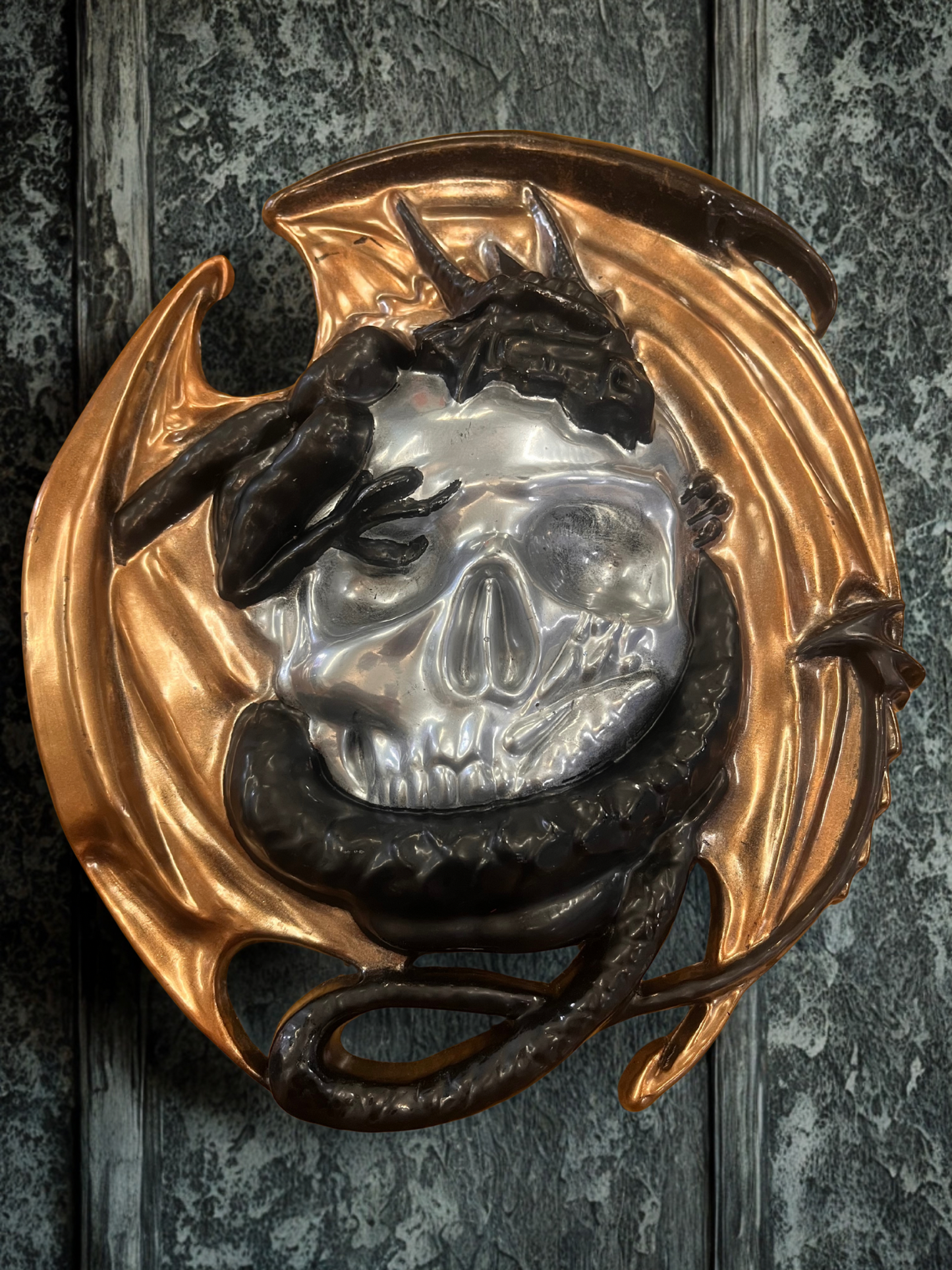 Dragon Wrapped Skull Wall Art