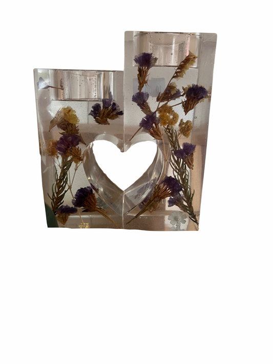 Duo Heart Candle Holder