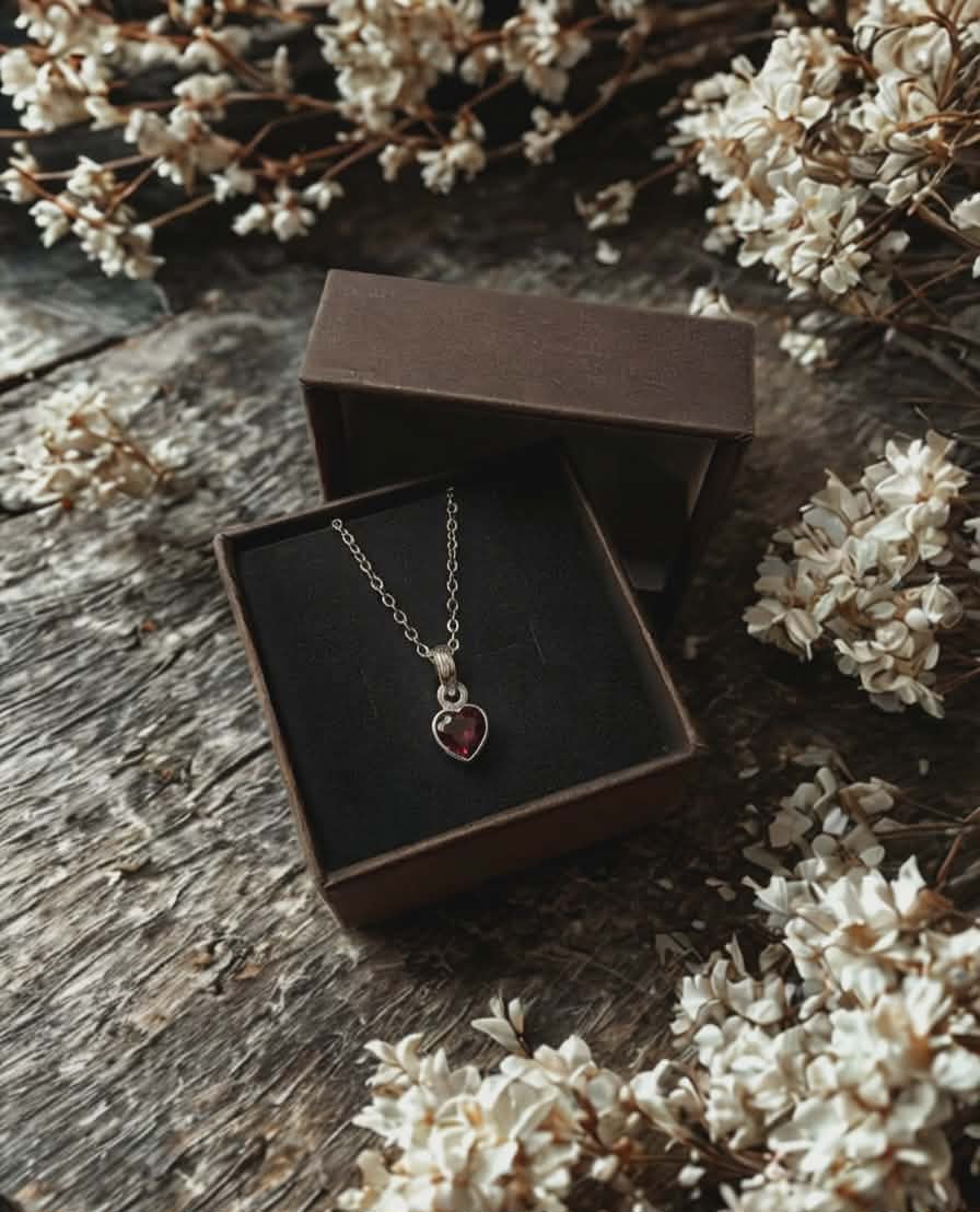 Sterling Silver Memorial Heart Pendant