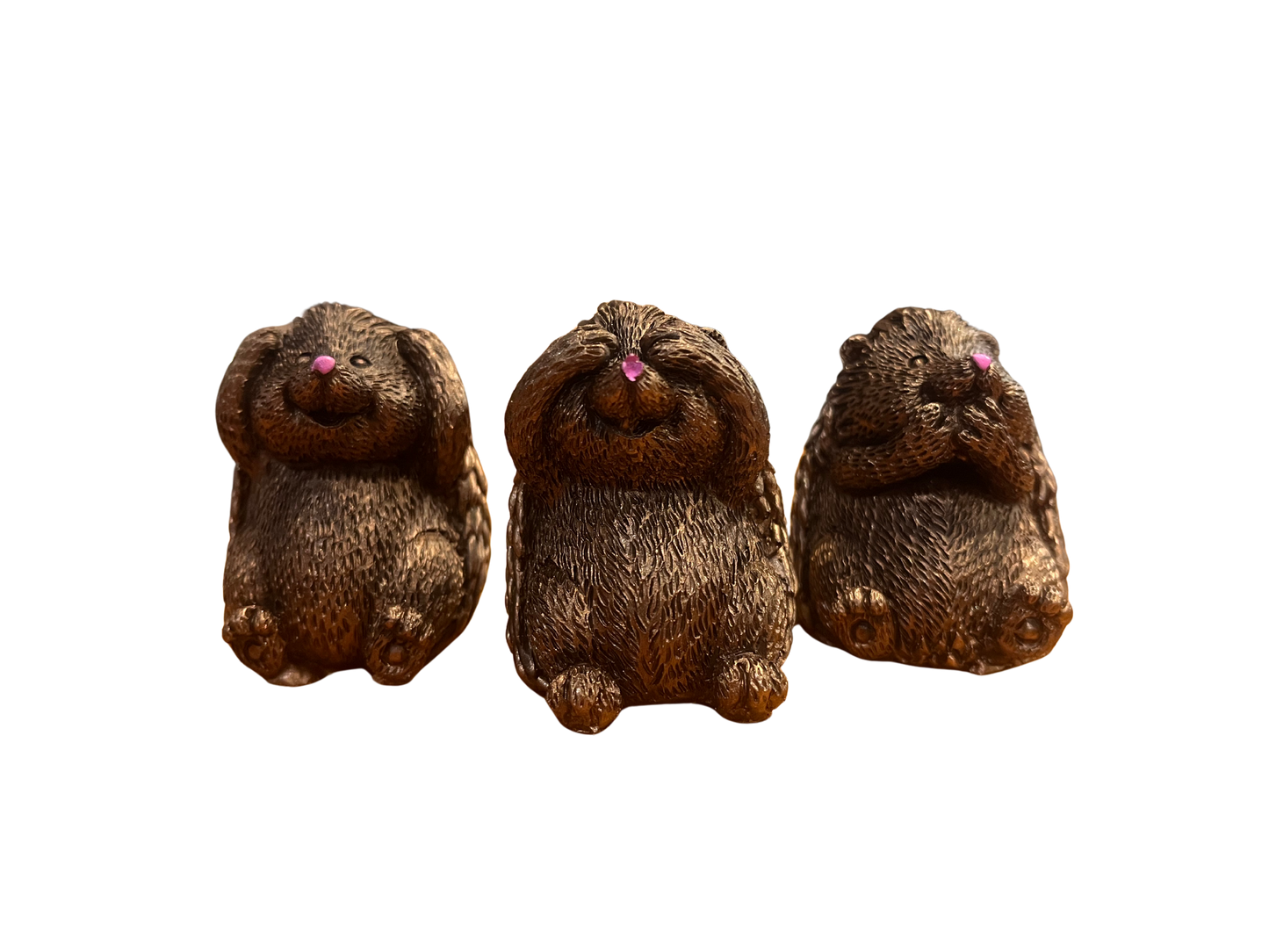 Three Wise Hedgehogs