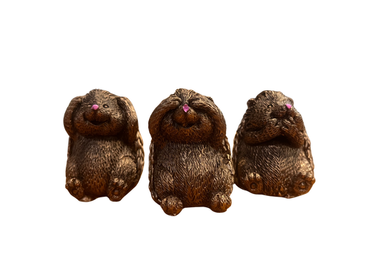 Three Wise Hedgehogs