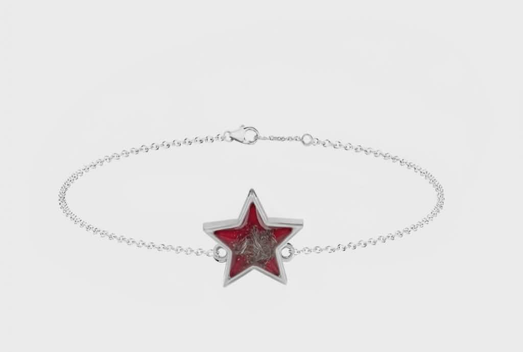 Memorial Sterling Silver Star Bracelet