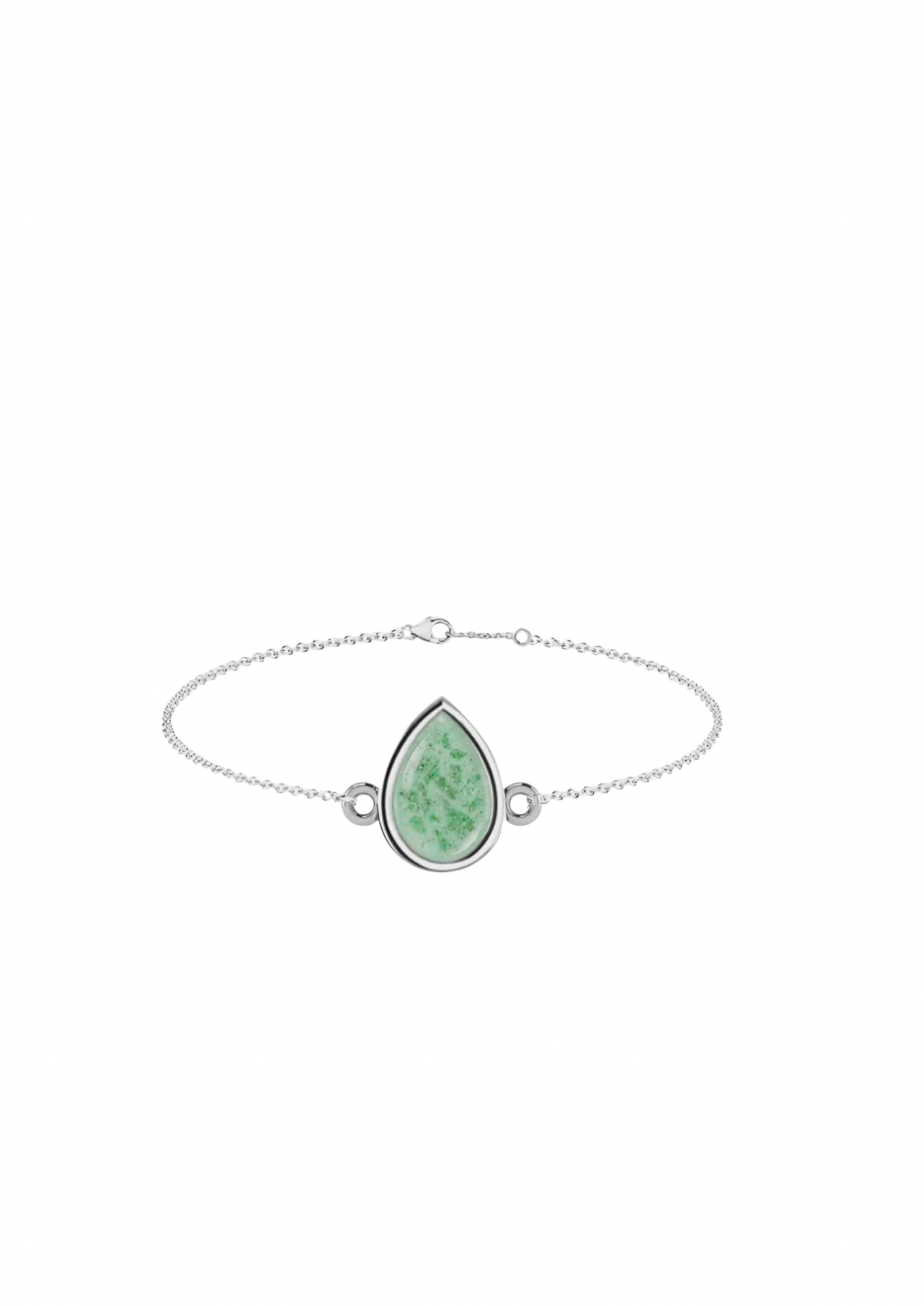 Memorial Sterling Silver Pear Drop Bracelet