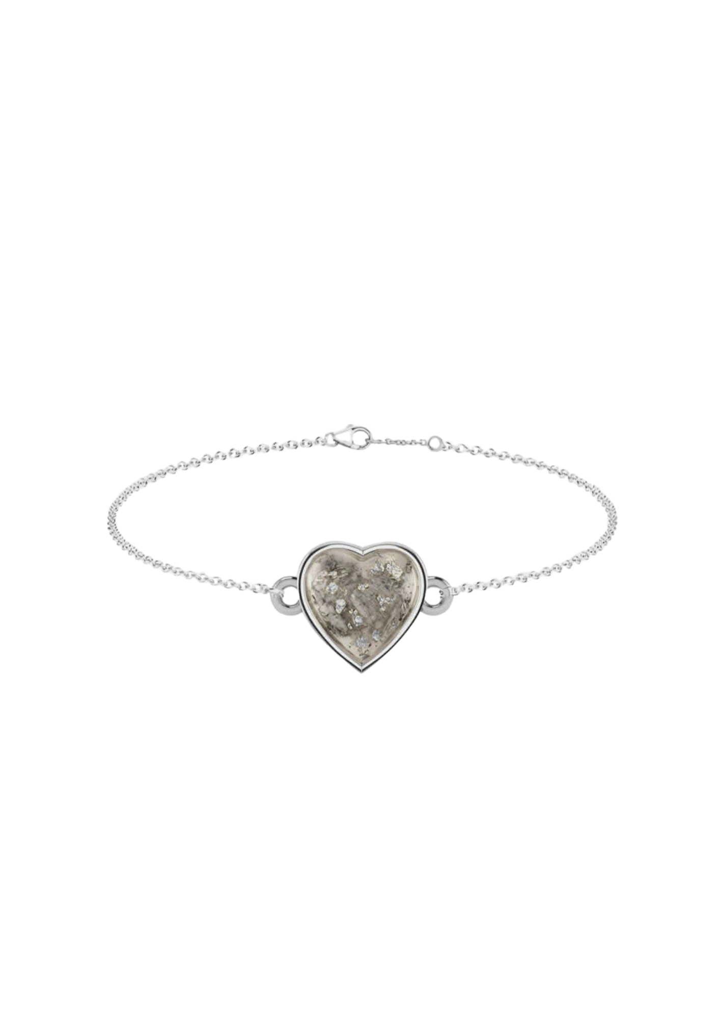 Memorial Sterling Silver Heart Bracelet