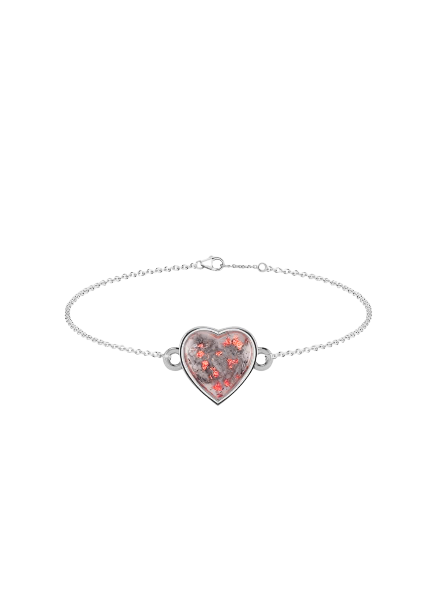 Memorial Sterling Silver Heart Bracelet