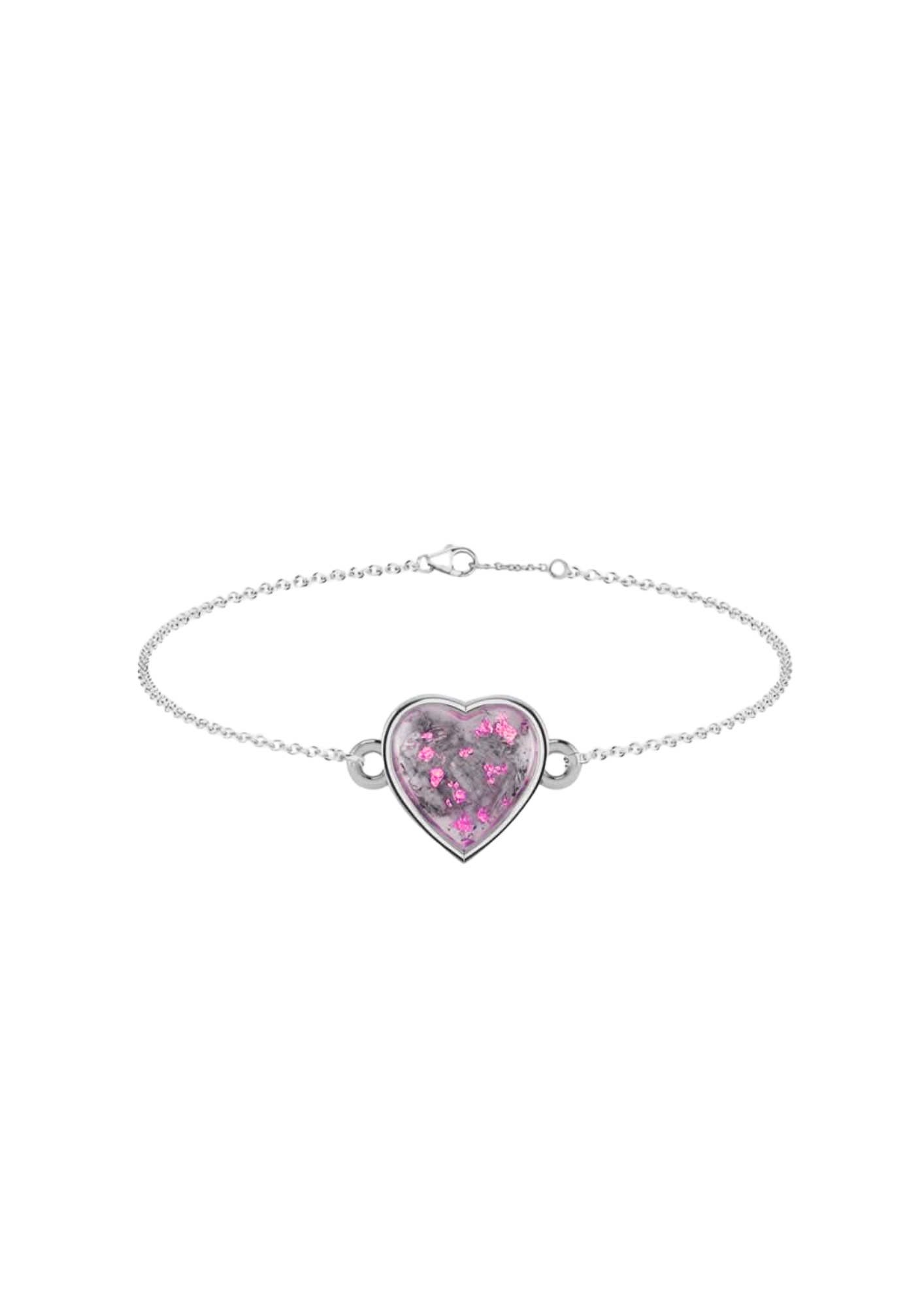 Memorial Sterling Silver Heart Bracelet