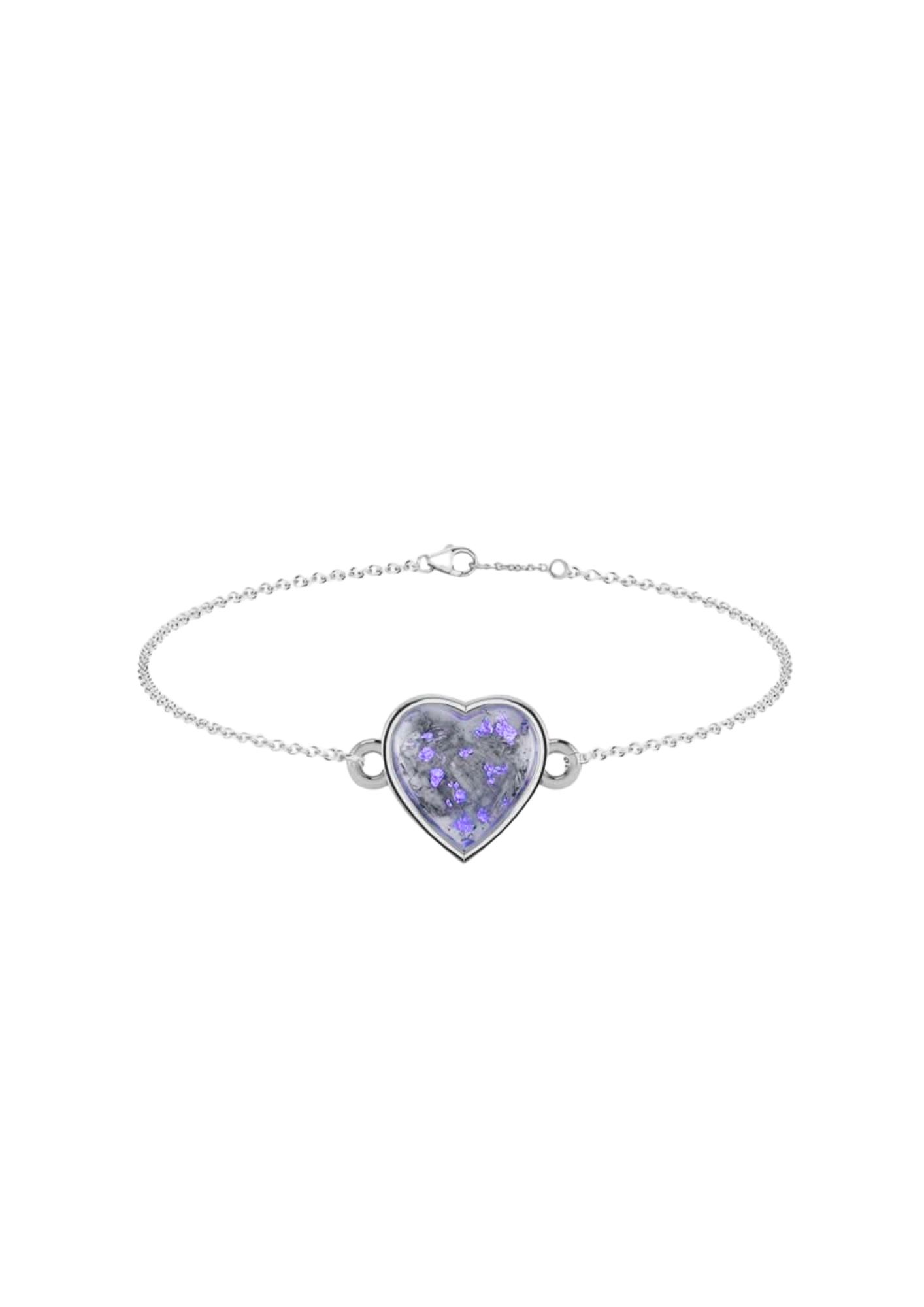 Memorial Sterling Silver Heart Bracelet