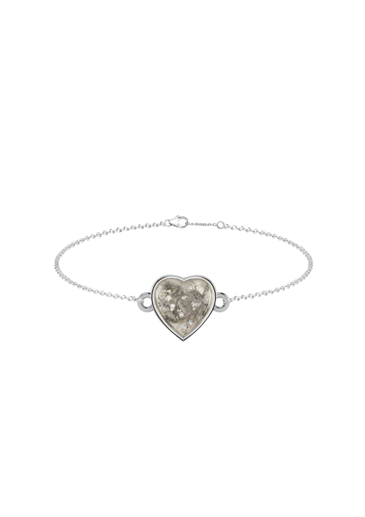 Memorial Sterling Silver Heart Bracelet