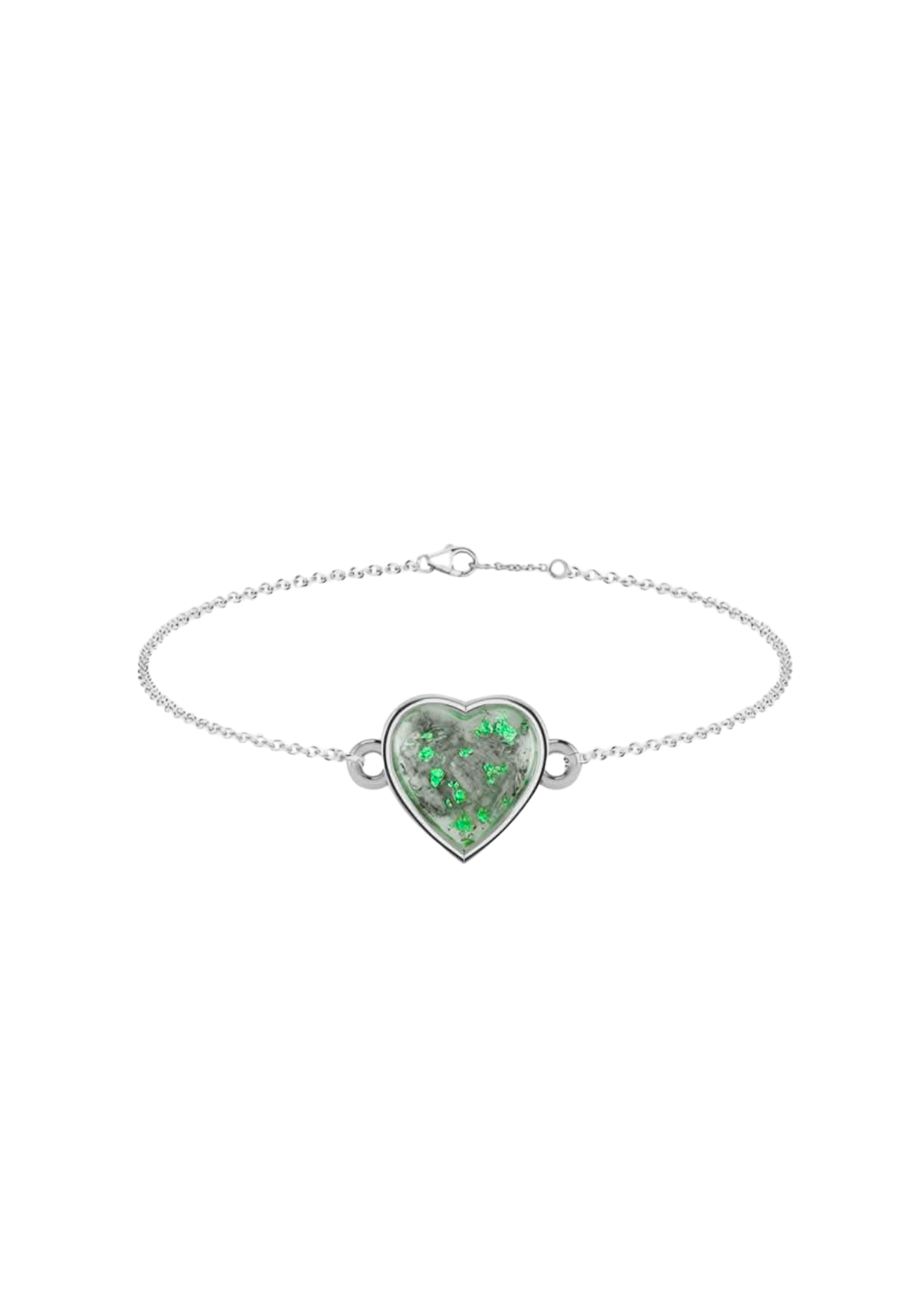 Memorial Sterling Silver Heart Bracelet